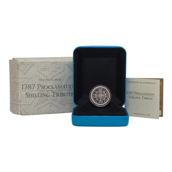 2008 50c Coin - Proclamation 1787 Shilling Tribute - Silver Proof