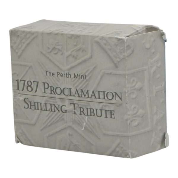 2008 50c Coin - Proclamation 1787 Shilling Tribute - Silver Proof - Image 3