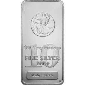 10 oz Silver Bar Walking Liberty