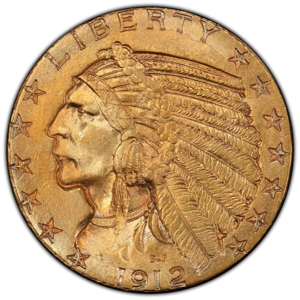 1912 $5 Indian Gold MS NGC