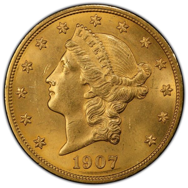 1907-S $20 Liberty Gold MS PCGS