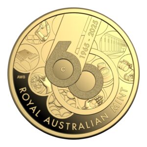 2025 $10 'C' Mintmark Gold Proof Coin - 60th Anniversary of the Royal Australian Mint