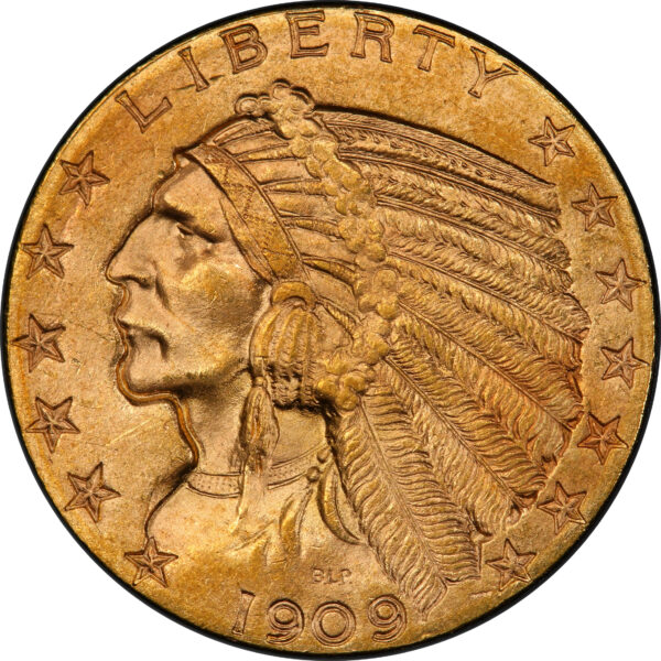 1909-O INDIAN HEAD $5 MS65 - Image 2
