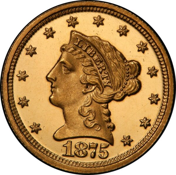 1875 LIBERTY HEAD $2.5 PR66 Deep Cameo - Image 3