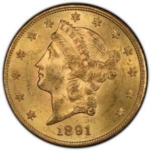 1891-S $20 Liberty Gold MS PCGS