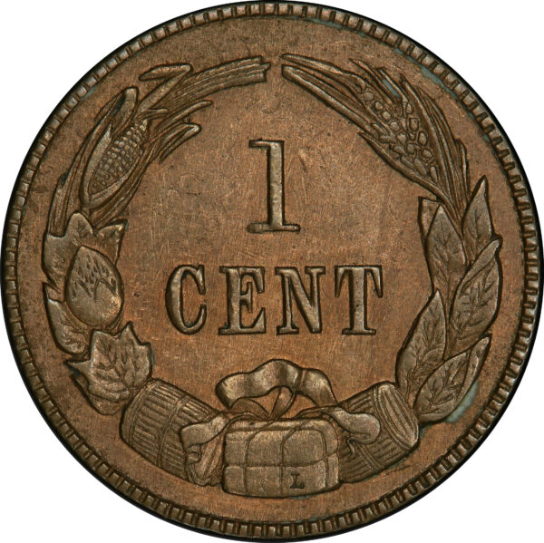 1861 CONFEDERATE 1C, COPPER 1C MS62 - Image 2