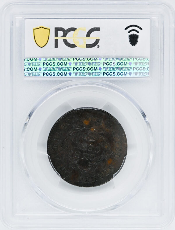 1794 LIBERTY CAP 1C, HEAD OF 1793, DENT. BORDER MS60 Brown - Image 4