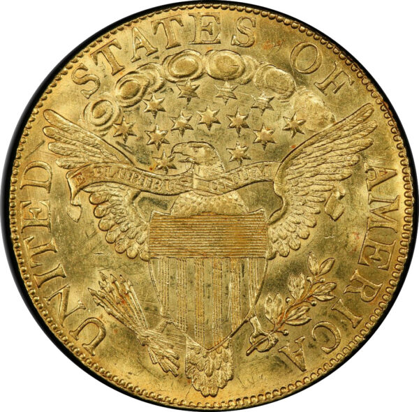 1803 DRAPED BUST $10, 14 STAR REVERSE MS64 - Image 2