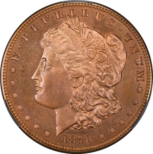 1878 MORGAN $1 J-1553, J-1553 PR65+ Red Brown - Image 3