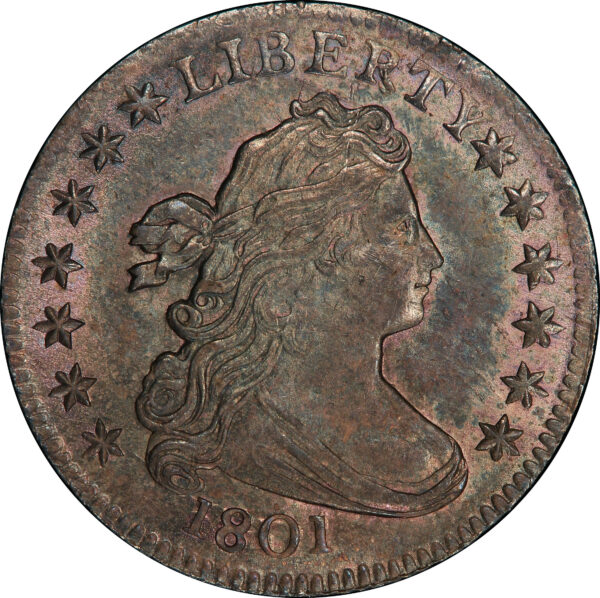 1801 DRAPED BUST 10C MS64+ - Image 3