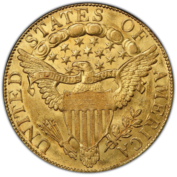 1804 DRAPED BUST $10, CROSS 4 MS62+ - Image 2