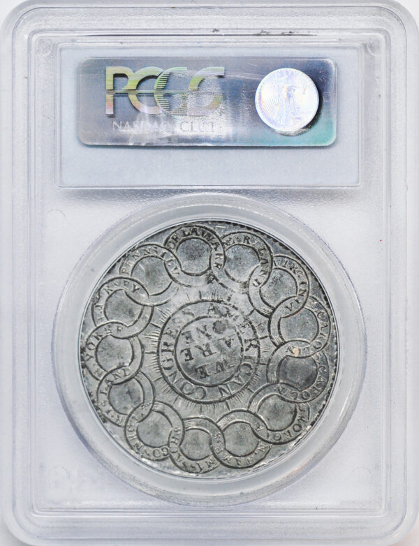 1776 EG FECIT, PEWTER $1 MS65 - Image 4