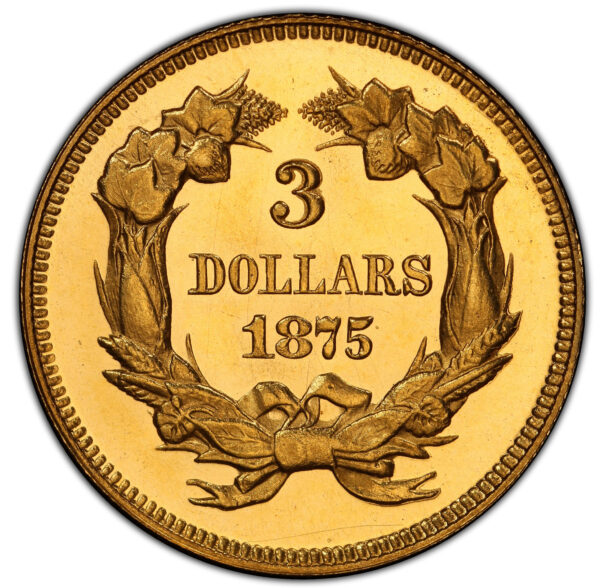 1875 INDIAN PRINCESS $3 PR65 Deep Cameo - Image 2