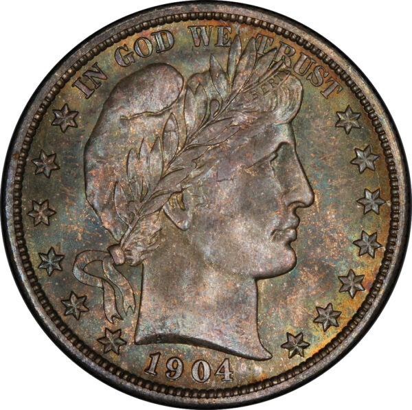 1904-S BARBER 50C MS67+ - Image 3