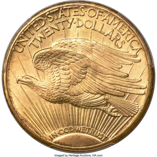 1908-S ST. GAUDENS $20 MS66+ - Image 2