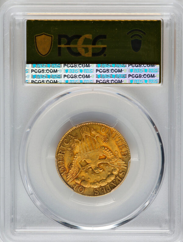1798 DRAPED BUST $5, LARGE 8, 13 ST REV MS64+ - Image 4