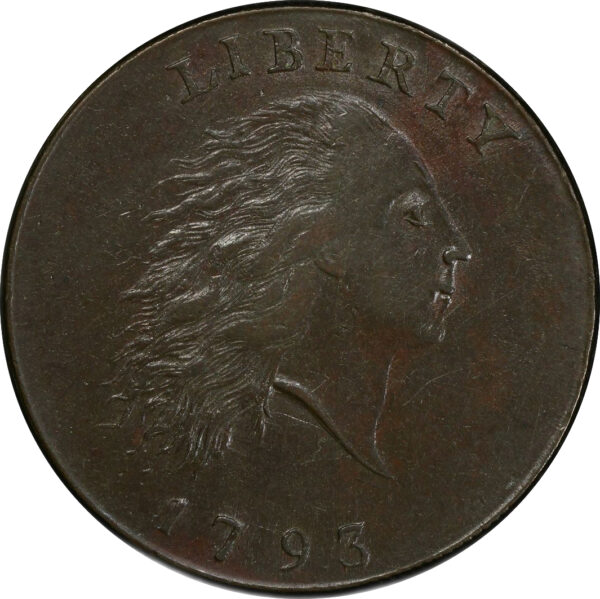 1793 CHAIN 1C, AMERICA MS62+ Brown - Image 3