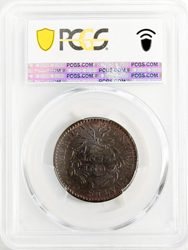 1794 FLOWING HAIR LARGE 1C, HEAD OF 1794, LIBERTY CAP, DEN MS65+ Red Brown - Image 4