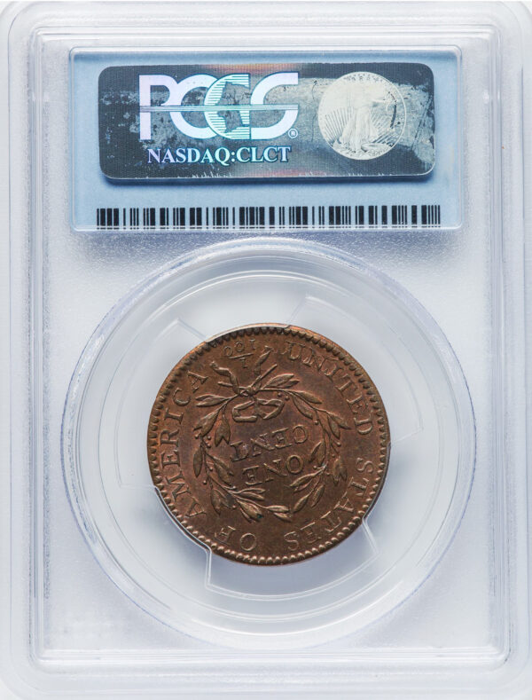 1794 FLOWING HAIR LARGE 1C, HEAD OF 1794, LIBERTY CAP, DEN MS65 Red Brown - Image 4