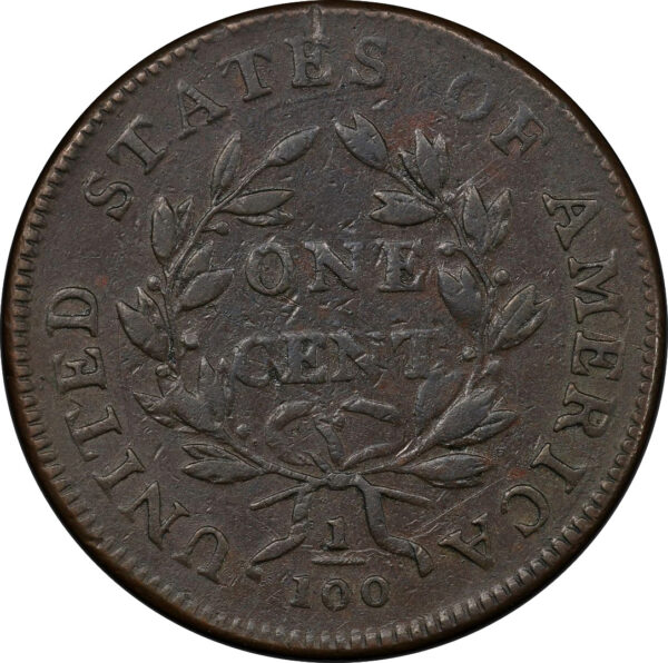 1799/8 DRAPED BUST 1C XF40 Brown - Image 2