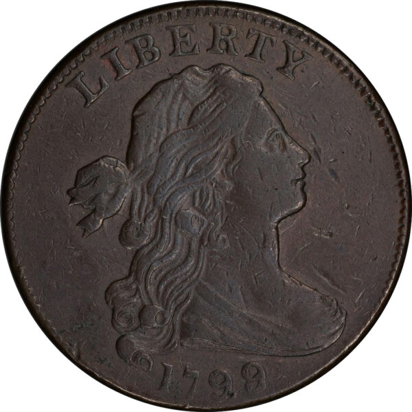 1799/8 DRAPED BUST 1C XF40 Brown - Image 3