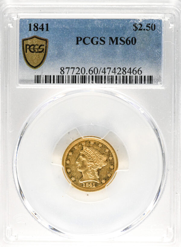 1841 LIBERTY HEAD $2.5 MS60