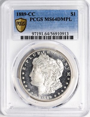 1889-CC MORGAN S$1 MS64 DMPL