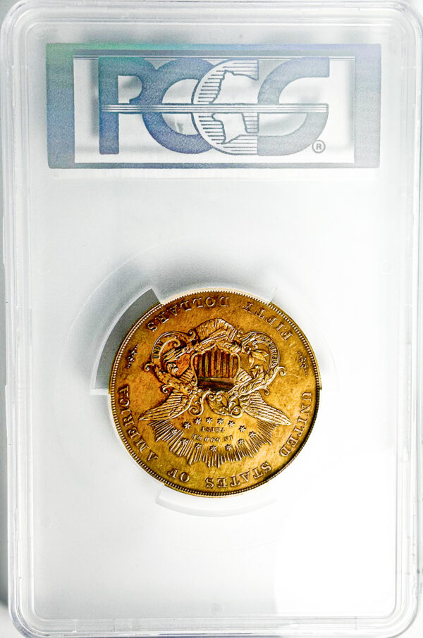 1877 PATTERN HALF UNION $50, J-1547 GILT PR63 - Image 4
