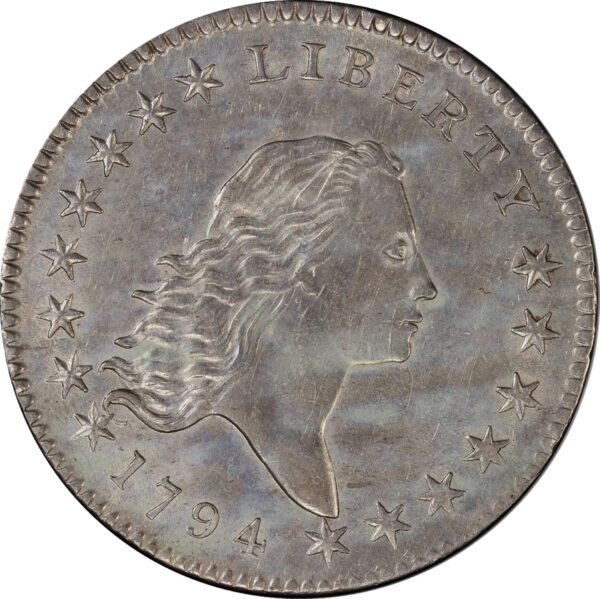 1794 FLOWING HAIR 50C AU58 - Image 3