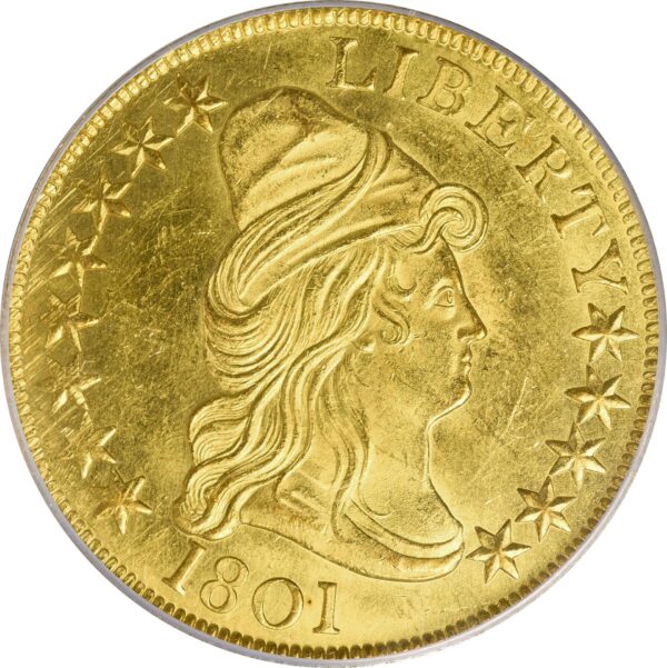 1801 DRAPED BUST $10 MS64 - Image 3