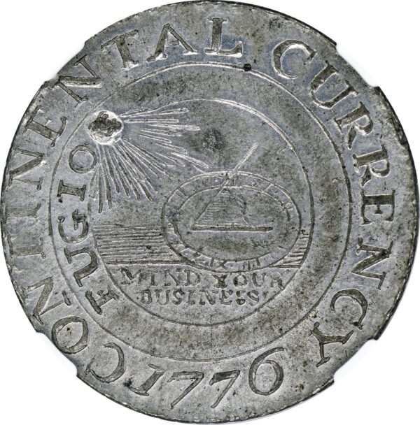 1776 CURRENCY, PEWTER $1 MS64 - Image 3