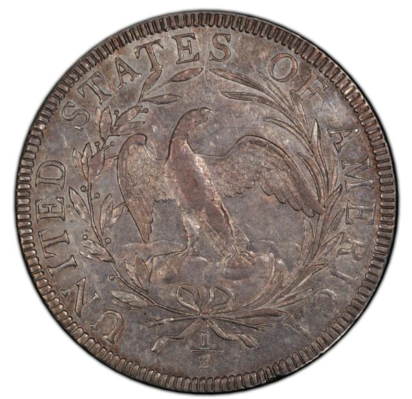 1797 DRAPED BUST 50C MS55+ - Image 2