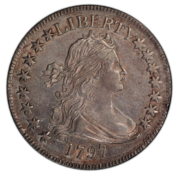 1797 DRAPED BUST 50C MS55+ - Image 3