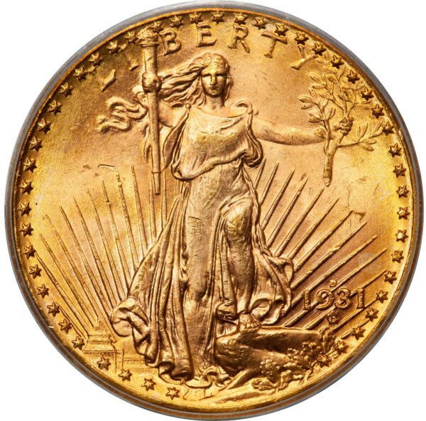1931-D ST. GAUDENS $20 MS65 - Image 3