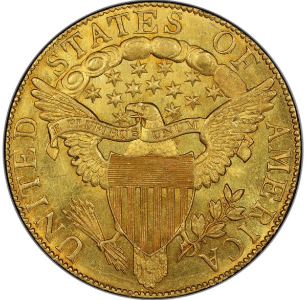 1804 DRAPED BUST $10, CROSS 4 MS63+ - Image 2