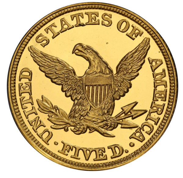 1858 LIBERTY $5 PR66 Deep Cameo - Image 2