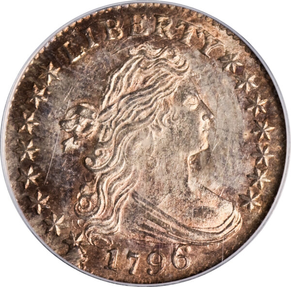 1796 DRAPED BUST 10C, SMALL EAGLE MS66 - Image 3