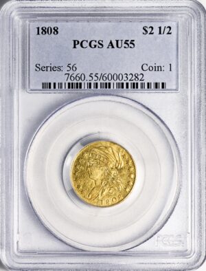 1808 CAPPED BUST $2.5 AU55
