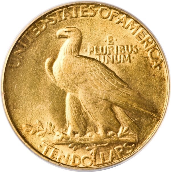 1907 INDIAN $10, ROLLED EDGE MS65 - Image 3