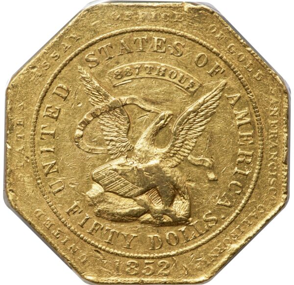 1852 887 ASSAY $50 AU58 - Image 3