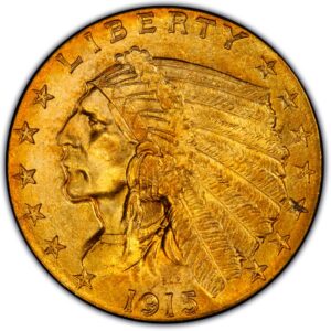 1915 $2.50 Indian Gold MS NGC
