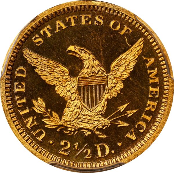 1862 LIBERTY HEAD $2.5 PR65 Deep Cameo - Image 2