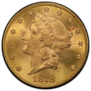 1878 $20 Liberty Gold MS PCGS