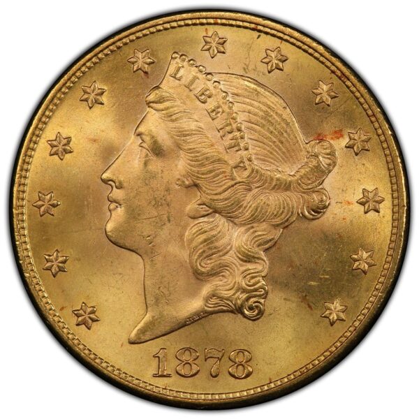 1878 $20 Liberty Gold MS PCGS