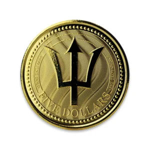 2017 Barbados Trident 1 oz Gold Coin