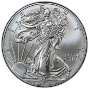 2012 1 oz American Silver Eagle NGC