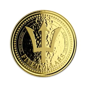 2018 Barbados Trident 1 oz Gold Coin