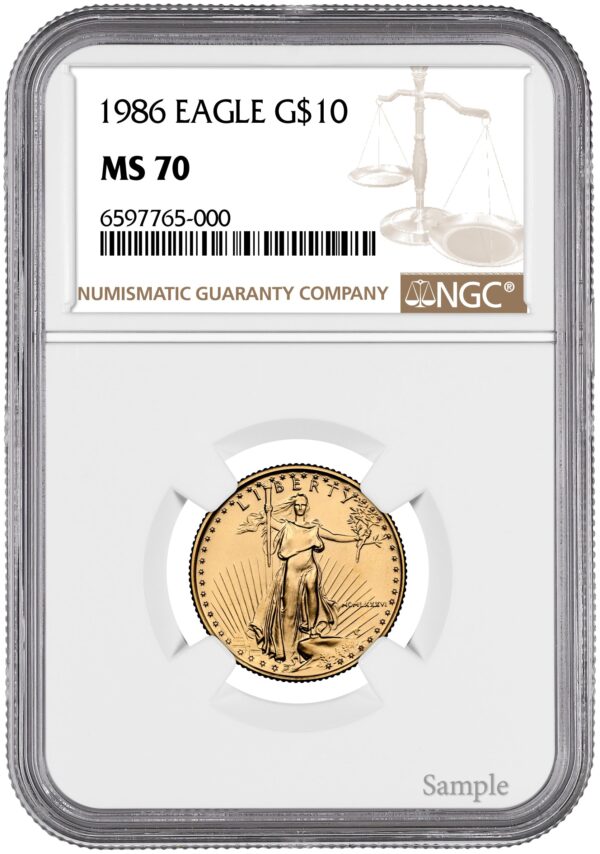 1986 1/4 oz American Gold Eagle - Image 2