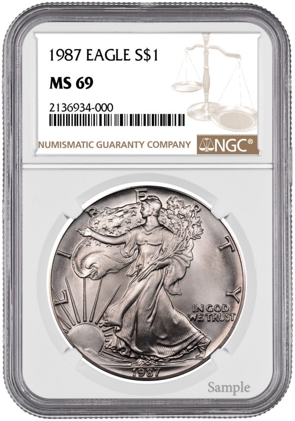 1987 1 oz American Silver Eagle - Image 2