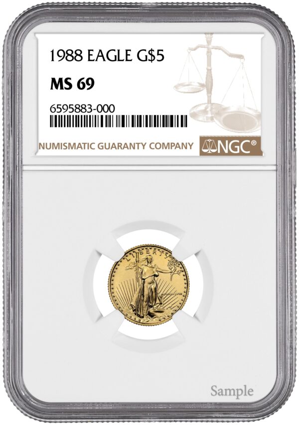 1988 1/10 oz American Gold Eagle - Image 3